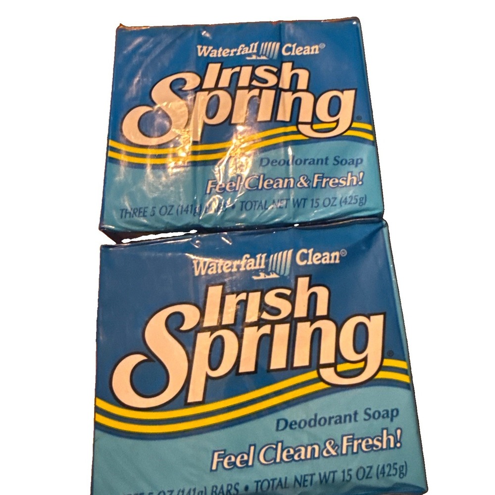 NOS Original Form Irish Spring Waterfall Clean Deodorant Soap 5oz Each Lot Of  6